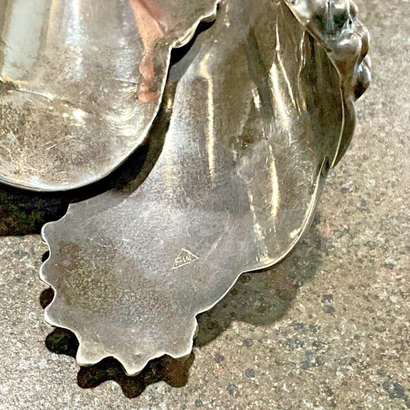 Taxco Sterling Silver Hinged Clamper Cuff Bracelet Quetzalcoatl Dragon Repousse - Picture 8 of 8